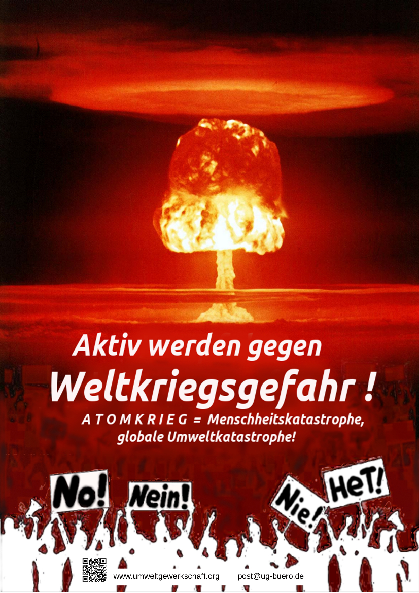 Aktiv gegen Weltkriegsgefahr UG Plakat2022 DIN A4 210x294