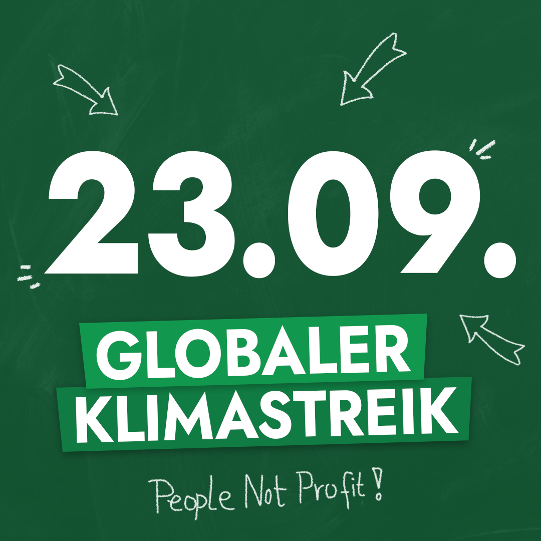 FFF Klimastreik Plakat 23.9.2022