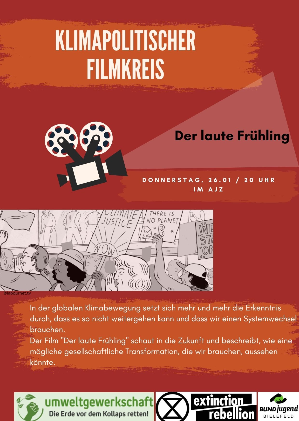 Flyer Filmabend Bielefeld
