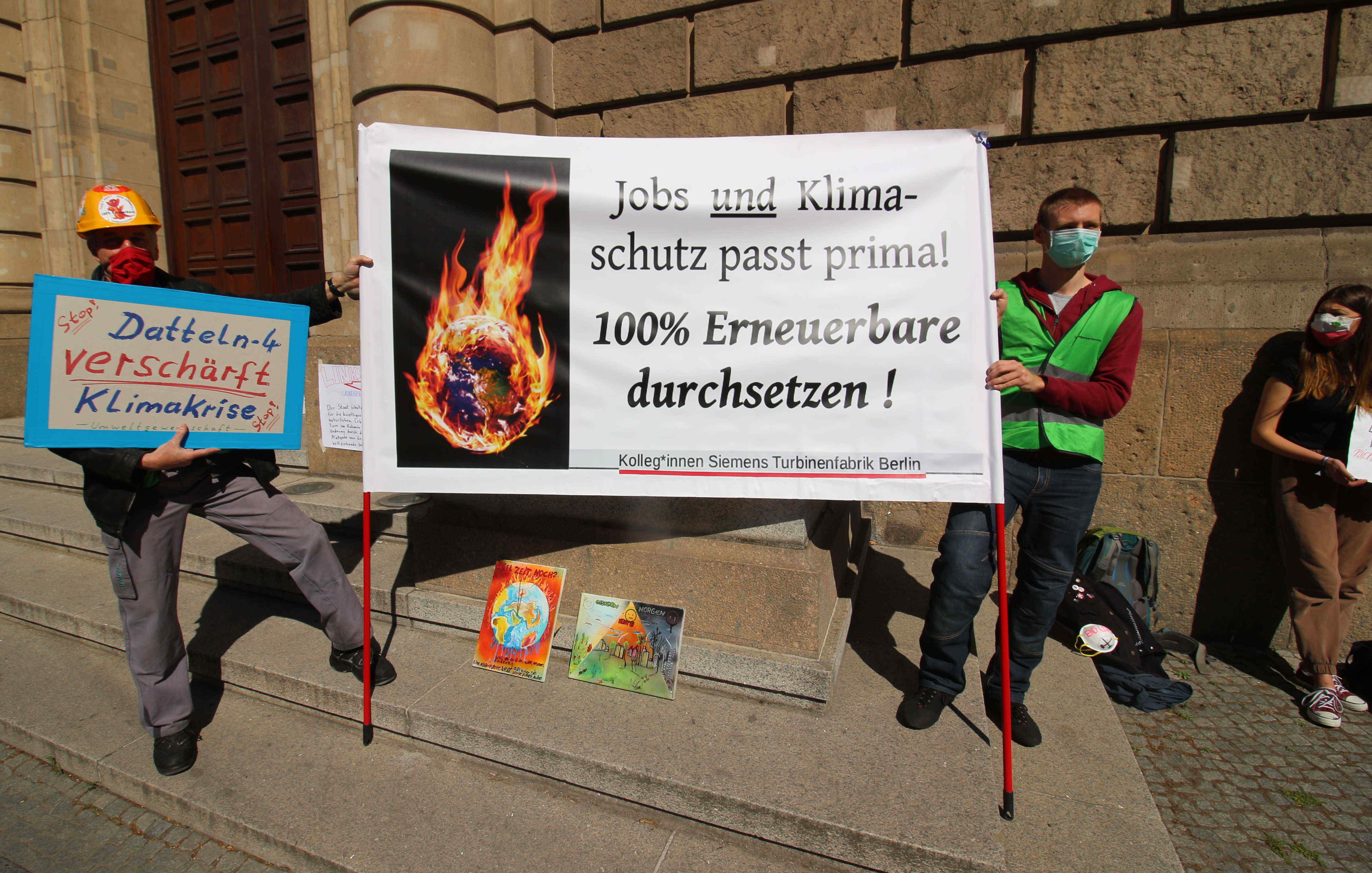 UNIPER HV Protest 20.5.2020 gegen Datteln4 vor WiMi Berlin16 klein