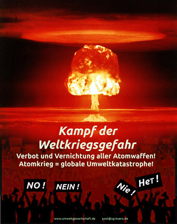 Kampf der Weltkriegsgefahr UG Plakat2022